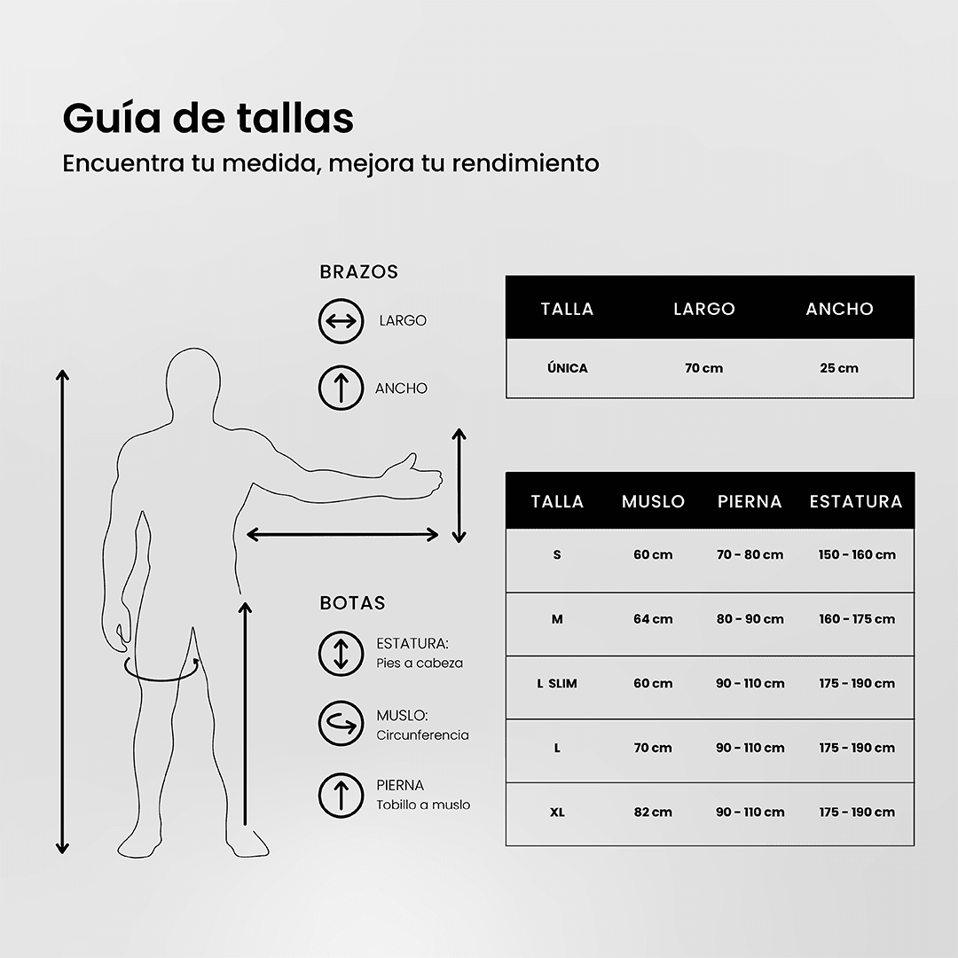 Kit botas y brazos de presoterapia - PRO 3
